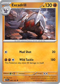 Temporal Forces - 086/162 - Excadrill - Reverse Holo