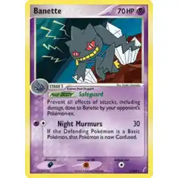EX Crystal Guardians - 001/100 - Banette - Holo Rare (Moderately Played)