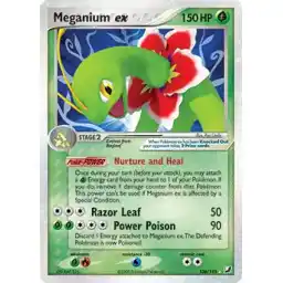 EX Unseen Forces - 106/115 - Meganium ex (Heavily Played)