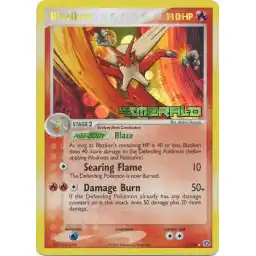 EX Emerald - 1/106 - Blaziken - Reverse Holo (Heavily Played)