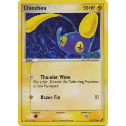 EX Unseen Forces - 52/115 - Chinchou - Reverse Holo (Moderately Played)