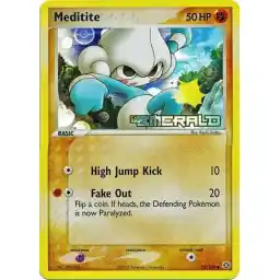 EX Emerald - 55/106 - Meditite - Reverse Holo (Lightly Played)