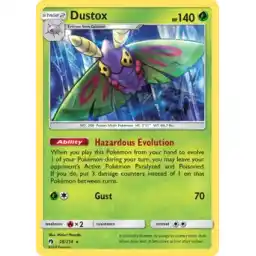 Lost Thunder - 028/214 - Dustox - Rare