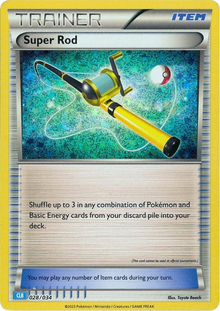 TCG Classic Collection - 028/034 - Super Rod (CLB) - Holo