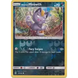 Sun & Moon - 078/149 - Alolan Meowth - Reverse Holo