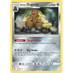 Sun & Moon - 087/149 - Alolan Dugtrio - Holo Rare