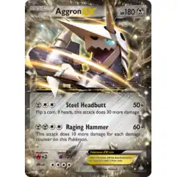 Primal Clash - 093/160 - Aggron EX (Heavily Played)