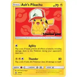 Black Star Promo - SM109 - Ash's Pikachu (Lightly Played)