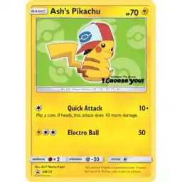 Black Star Promo - SM112 - Ash's Pikachu (Lightly Played)
