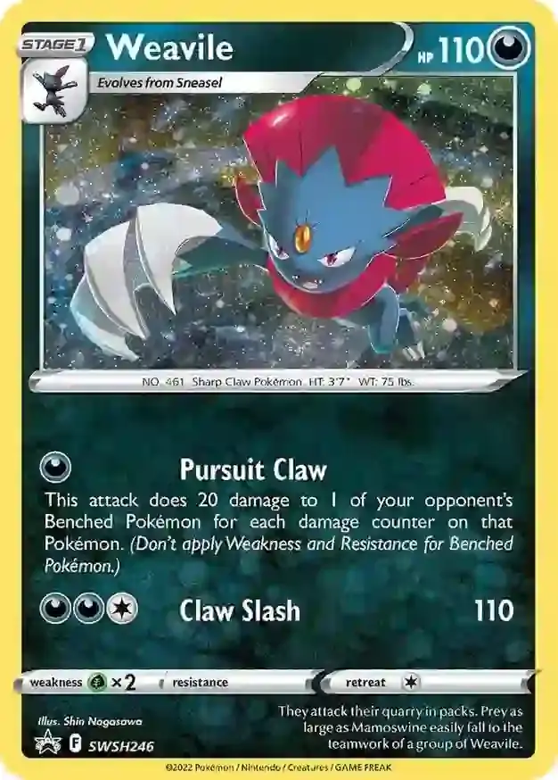 Black Star Promo - SWSH246 - Weavile