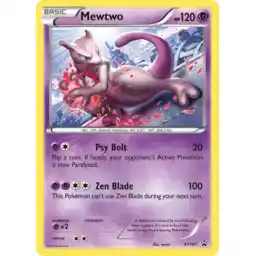 Black Star Promo - XY101 - Mewtwo (Heavily Played)