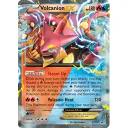 Black Star Promo - XY173 - Volcanion EX (Damaged)