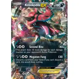 Black Star Promo - XY25 - Krookodile EX (Heavily Played)