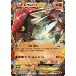 Black Star Promo - XY42 - Groudon EX (Heavily Played)