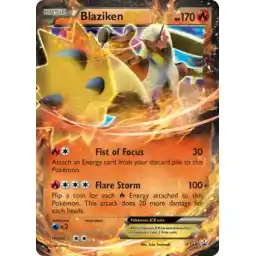 Black Star Promo - XY54 - Blaziken EX (Damaged)