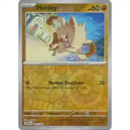 Paldean Fates - 045/091 - Mankey - Reverse Holo
