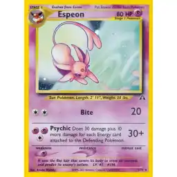 Neo Discovery - 01/75 - Espeon - Holo (Heavily Played)