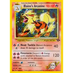 Gym Challenge - 001/132 - Blaine's Arcanine - Holo