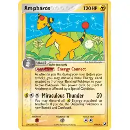 EX Unseen Forces - 1/115 - Ampharos - Holo Rare (Moderately Played)