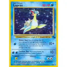 Fossil - 10/62 - Lapras - Holo (Lightly Played)