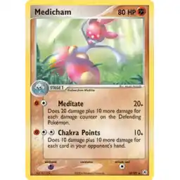 EX Hidden Legends - 10/101 - Medicham -  Holo Rare (Near Mint -)