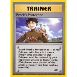 Gym Challenge - 101/132 - Brock's Protection - Rare (Near Mint -)
