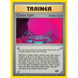 Gym Challenge - 102/132 - Chaos Gym - Rare (Lightly Played)