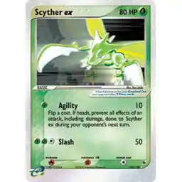 EX Ruby & Sapphire - 102/109 - Scyther EX (Moderately Played)