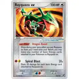 EX Deoxys - 102/107 - Rayquaza ex (Heavily Played)
