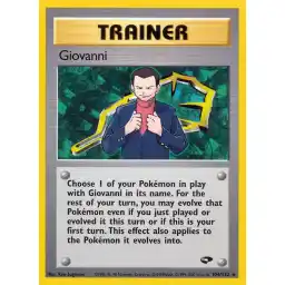 Gym Challenge - 104/132 - Giovanni - Rare (Lightly Played)