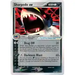 EX Deoxys - 104/107 - Sharpedo ex (Near Mint -)