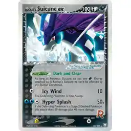 EX Team Rocket Returns - 105/109 - Rocket's Suicune ex (Heavily Played)