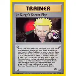 Gym Challenge - 107/132 - Lt. Surge's Secret Plan - Rare