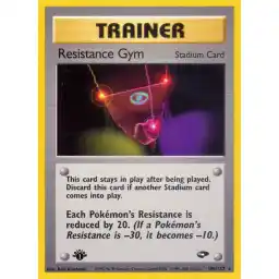 Gym Challenge - 109/132 - Resistance Gym - 1st Edition - Rare