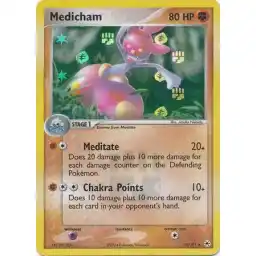EX Hidden Legends - 10/101 - Medicham - Reverse Holo Rare