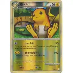 HeartGold & SoulSilver - 010/123 - Raichu - Reverse Holo (Moderately Played)