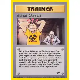 Gym Challenge - 112/132 - Blaine's Quiz #3 (Near Mint -)