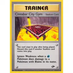 Gym Challenge - 113/132 - Cinnabar City Gym (Near Mint -)