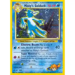 Gym Challenge - 012/132 - Misty's Golduck - Holo (Lightly Played)