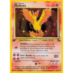 Fossil - 12/62 - Moltres - 1st Edition (Damaged)