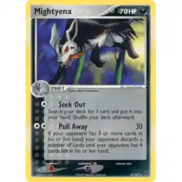 EX Deoxys - 012/107 - Mightyena - Holo