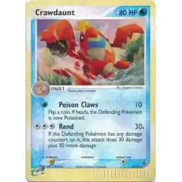 EX Dragon - 13/97 - Crawdaunt - Reverse Holo (Lightly Played)