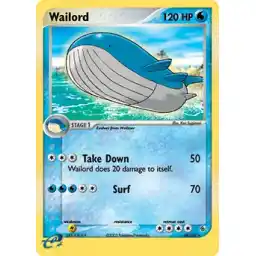 EX Ruby & Sapphire - 014/109 - Wailord - Holo (Near Mint -)
