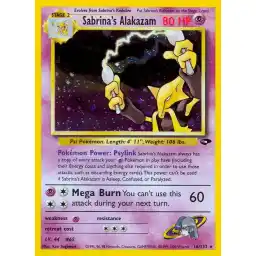 Gym Challenge - 016/132 - Sabrina's Alakazam - Holo (Lightly Played)