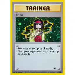 Gym Heroes - 016/132 - Erika - Holo (Moderately Played)