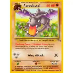 Fossil - 16/62 - Aerodactyl - Rare (Moderately Played)