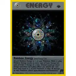 Team Rocket - 17/82 - Rainbow Energy - 1st Edition - Holo