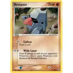 EX Emerald - 17/106 - Nosepass - Rare (Lightly Played)