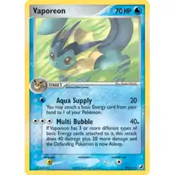 EX Unseen Forces - 19/115 - Vaporeon - Holo Rare (Near Mint -)