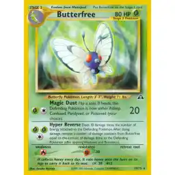 Neo Discovery - 19/75 - Butterfree - Rare (Lightly Played)